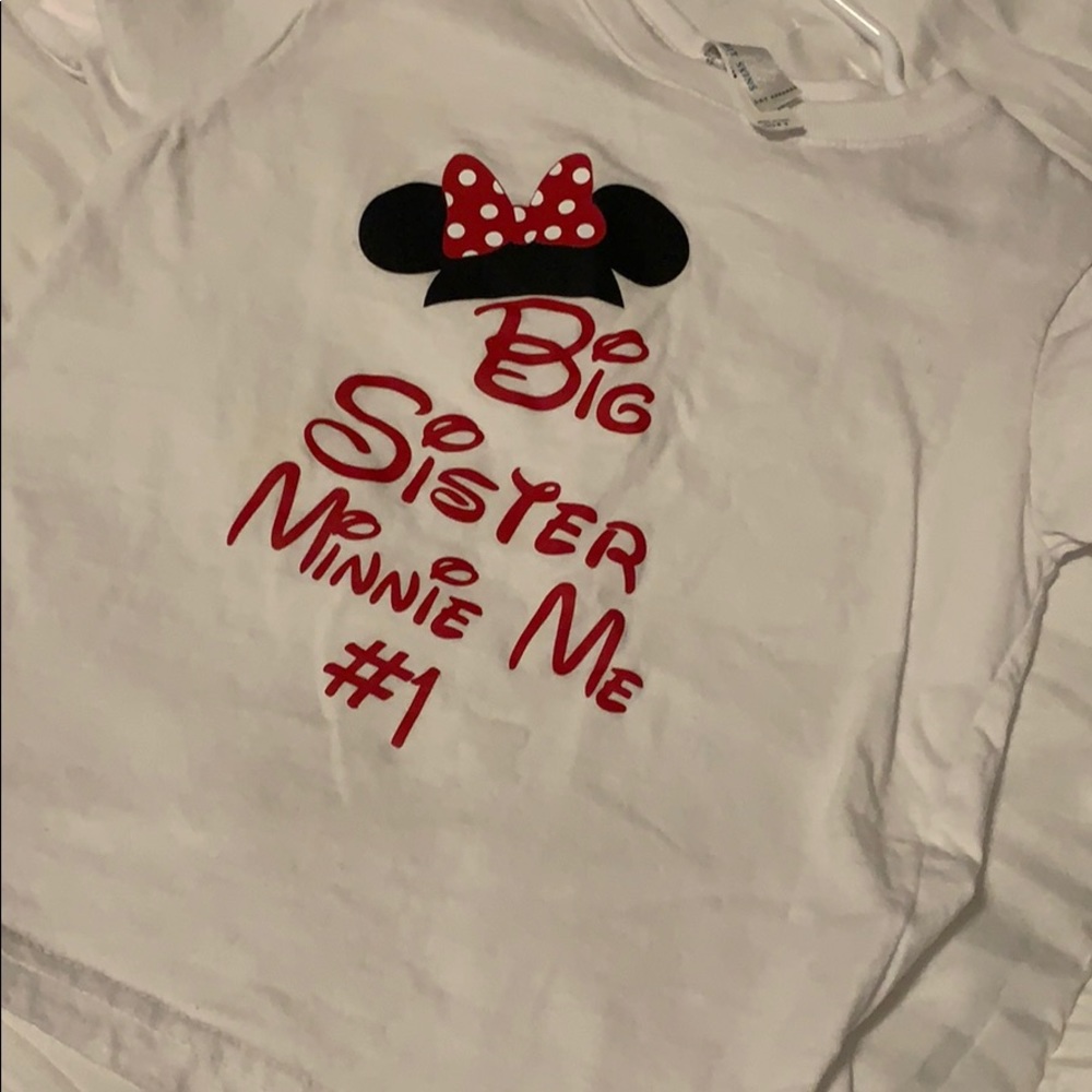 Big sister Disney Minnie announcement shirt